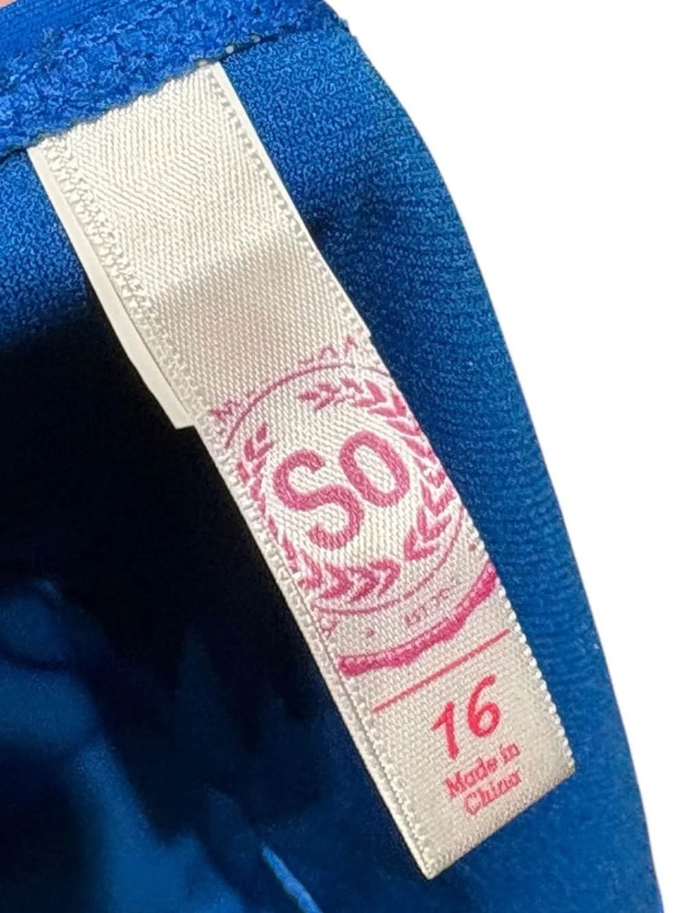SO‎ Royal Blue Girls Swimwear Bottom, Size 16 (Girls), NWOT